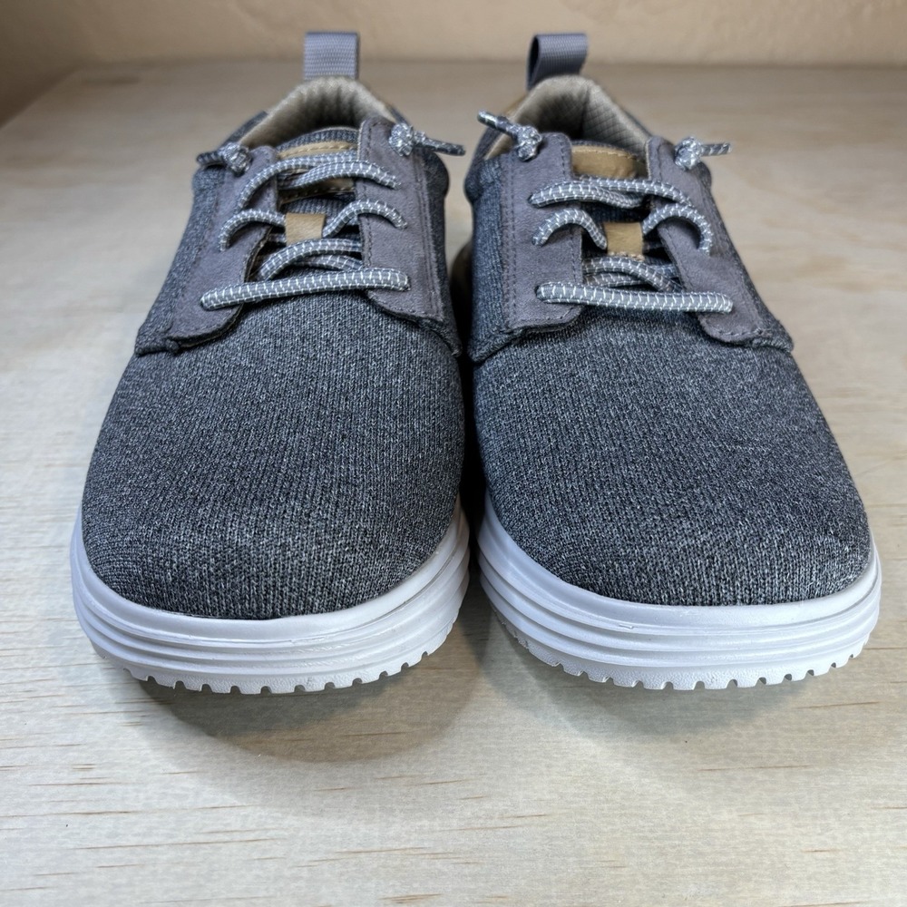 Skechers Men's Gray Relaxed Fit Memory Foam Air Cooled Slip-On Shoes Size 8 Wide - Picture 3 of 8